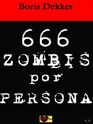 cover image of Hay 666 zombis por persona